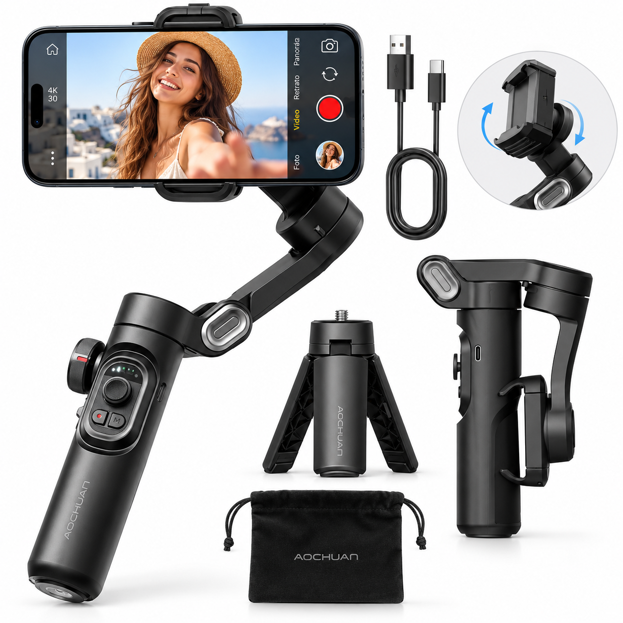 TRIPODE SOPORTE EXTENSIBLE ORIGINAL Bluetooth || Fotos y Videos sin Vibraciones