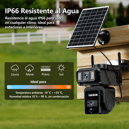 Cámara de Seguridad Panorámica | Vigilancia Inteligente 24/7