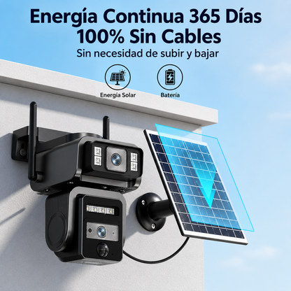 Cámara de Seguridad Panorámica | Vigilancia Inteligente 24/7