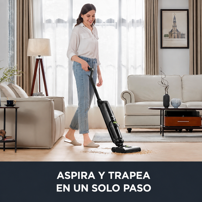 Aspiradora Inalámbrica 2 en 1 Blanca Eureka- Aspira y Trapea al Mismo Tiempo