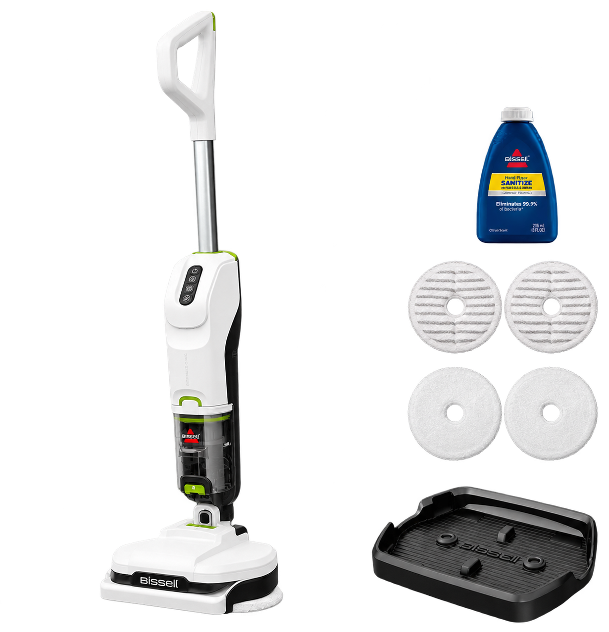 BISSELL -Aspiradora Inalámbrica 2 en 1 Blanca (Superligera y Portátil)