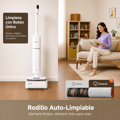 Dreame : Aspiradora Inalámbrica 2 en 1 Blanca (Superligera y Portátil)