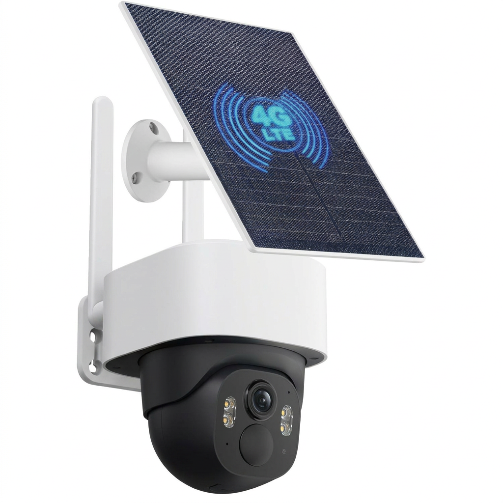 Cámara de Seguridad Panorámica 4G para Exterior | Visión 360° y Nocturna
