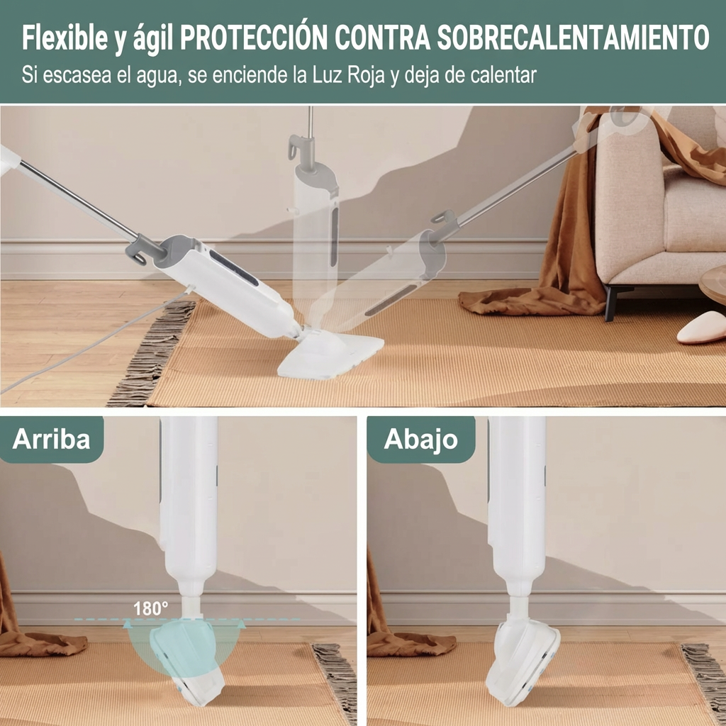 Mopa Multifuncional - Limpieza Profunda y Sin Esfuerzo en Todo Tipo de Pisos