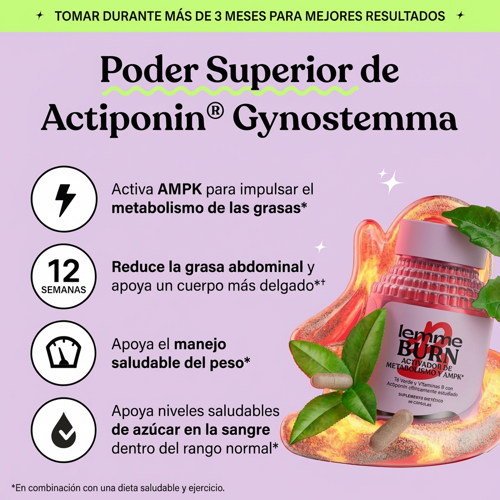 Lemme Burn | Apoyo al Metabolismo y Grasa Abdominal | Promo 1, 2 o 3 Unidades ttk